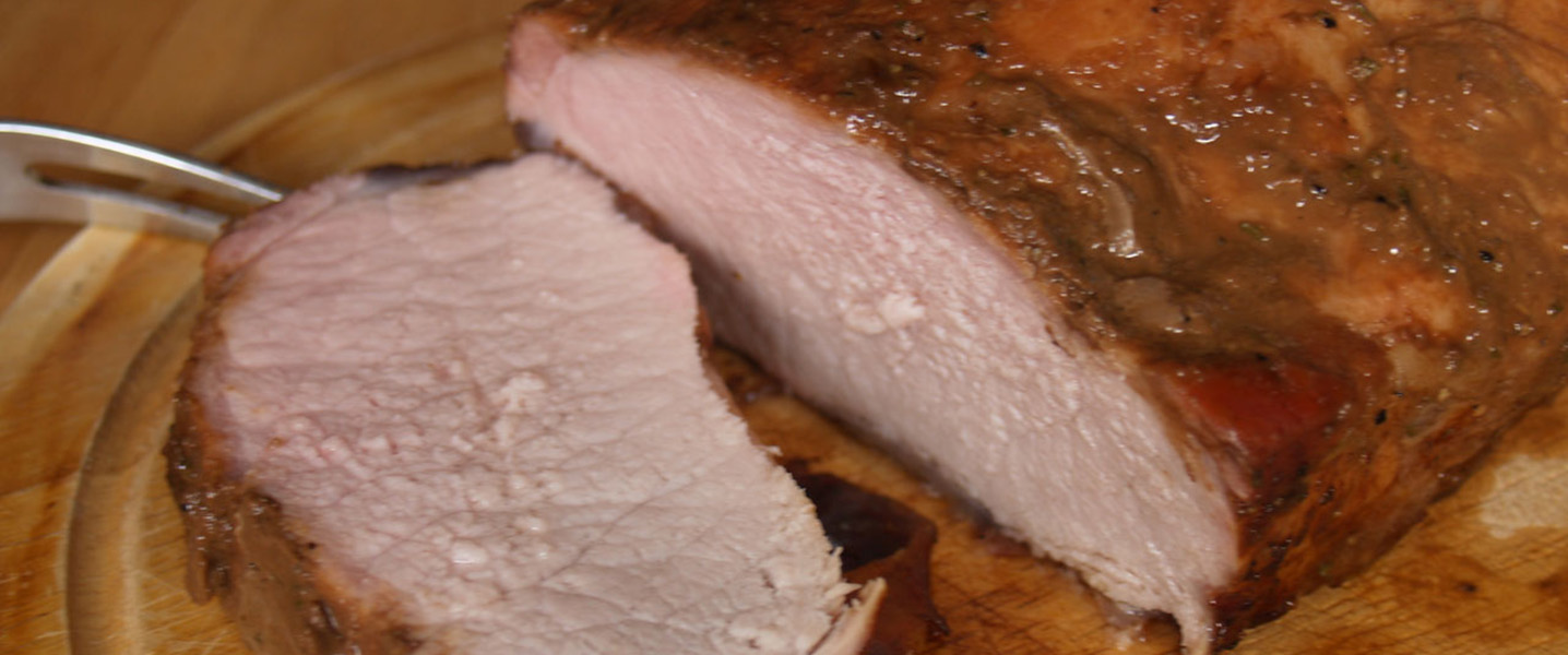 Duroc-Rücken an Balsamico